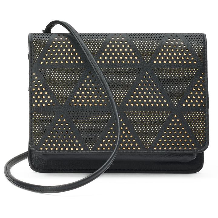 Apt. 9&reg; London Rfid-blocking Crossbody Wallet, Women's, Black
