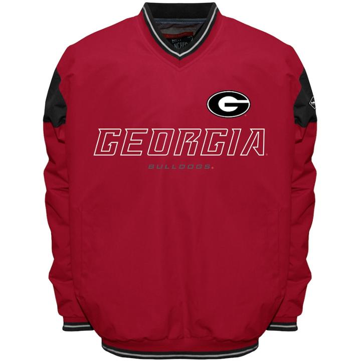 Men's Georgia Bulldogs Rush Windshell Top, Size: Small, Red