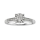 Diamond Brilliance Sterling Silver 1/5-ct. T.w. Diamond Ring, Women's, Size: 8, White