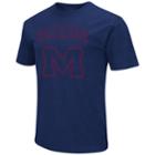 Men's Campus Heritage Ole Miss Rebels Dual Blend Tee, Size: Large, Blue (navy)