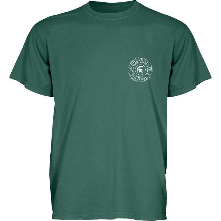 Juniors' Blue 84 Michigan State Spartans Paisley State Tee, Women's, Size: Large, Green