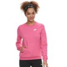 Women's Nike Cozy Classic Sweatshirt, Size: Medium, Brt Pink