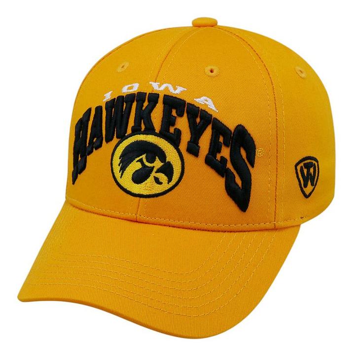 Adult Top Of The World Iowa Hawkeyes Whiz Adjustable Cap, Men's, Gold