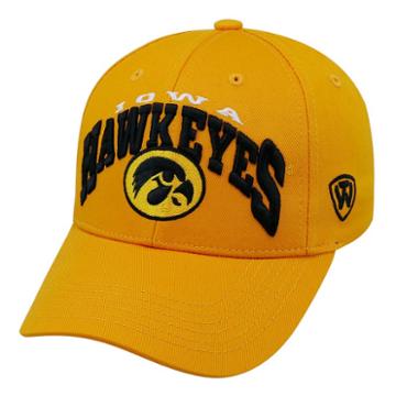 Adult Top Of The World Iowa Hawkeyes Whiz Adjustable Cap, Men's, Gold