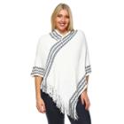 Plus Size White Mark Nevaeh Poncho, Women's