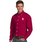 Men's Antigua Oklahoma Sooners Dynasty Button Down Shirt, Size: 3xl, Red