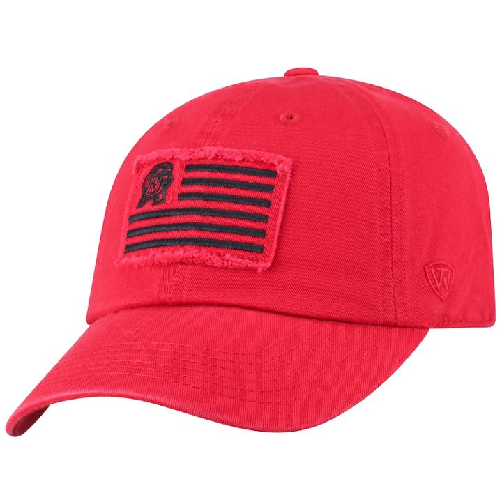 Adult Top Of The World Maryland Terrapins Flag Adjustable Cap, Men's, Med Red