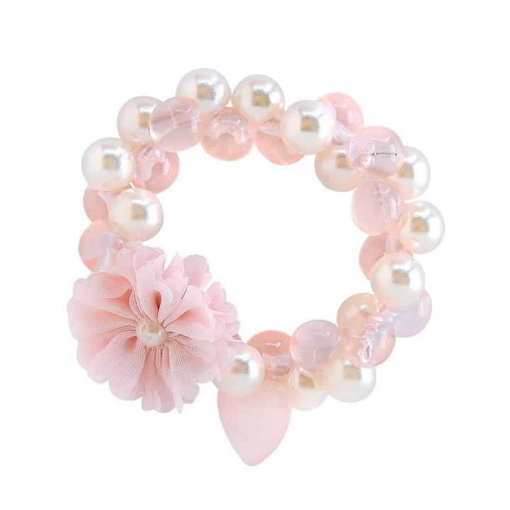 Girls Carter's Beaded Heart-charm Bracelet, Girl's, Size: 3 And Up, Multicolor