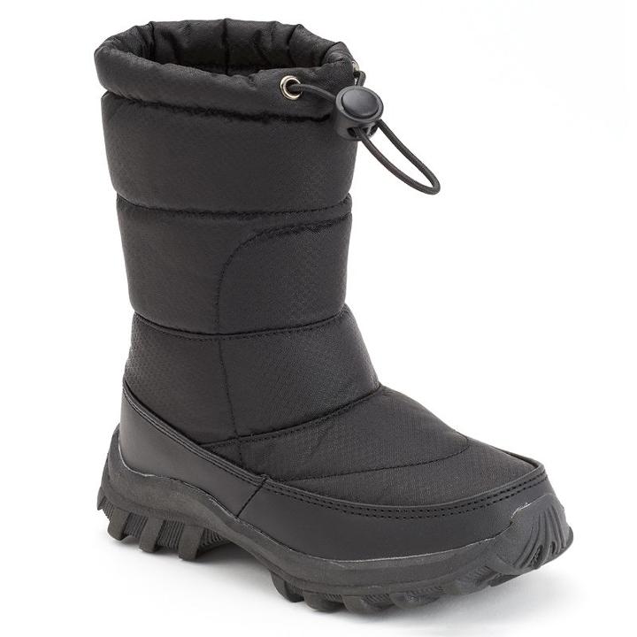 Itasca Snow Scamp Toddler Kids' Waterproof Winter Boots, Kids Unisex, Size: 8 T, Black