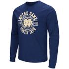 Men's Campus Heritage Notre Dame Fighting Irish Zigzag Long-sleeve Tee, Size: Medium, Dark Blue