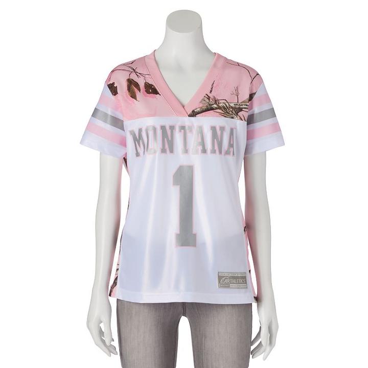 Women's Realtree Montana Grizzlies Game Day Jersey, Size: Medium, White