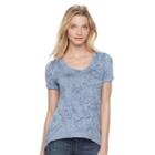 Women's Rock & Republic&reg; Boyfriend Tee, Size: Large, Oxford