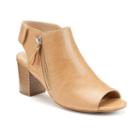 Andrew Geller Sellney Women's Block Heel Sandals, Size: Medium (7.5), Med Brown