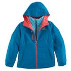 Girls 6-16 Zeroxposur Maddie 3-in-1 All Seasons Systems Jacket, Size: 10-12, Turquoise/blue (turq/aqua)
