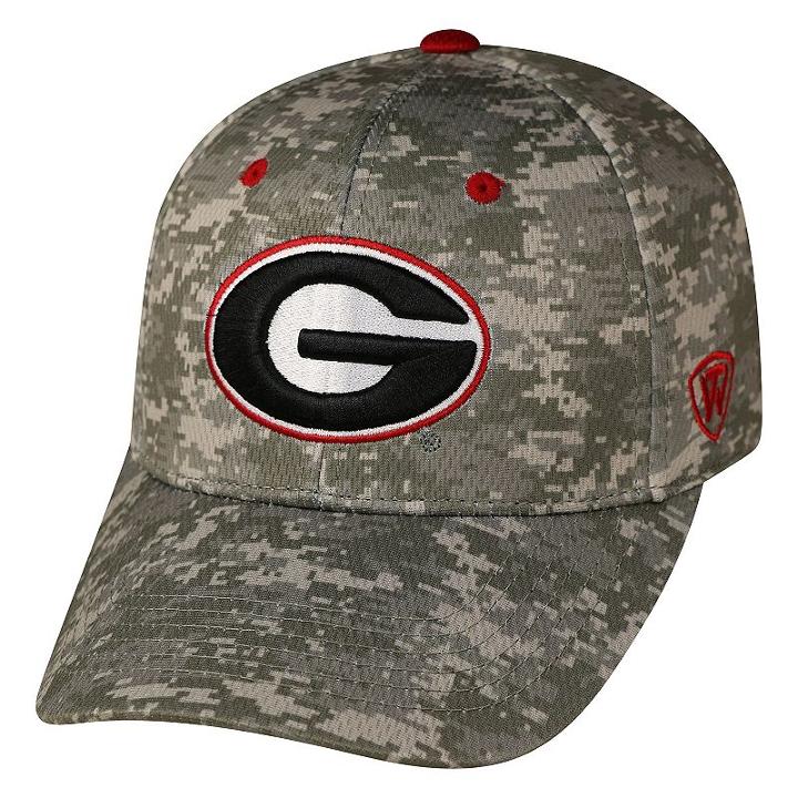Adult Top Of The World Georgia Bulldogs Digital Camo One-fit Cap, Grey Other