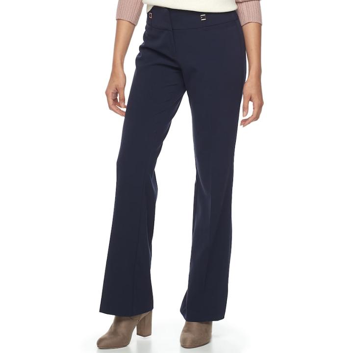 Juniors' Joe B Bootcut Dress Pants, Teens, Size: 11, Blue (navy)