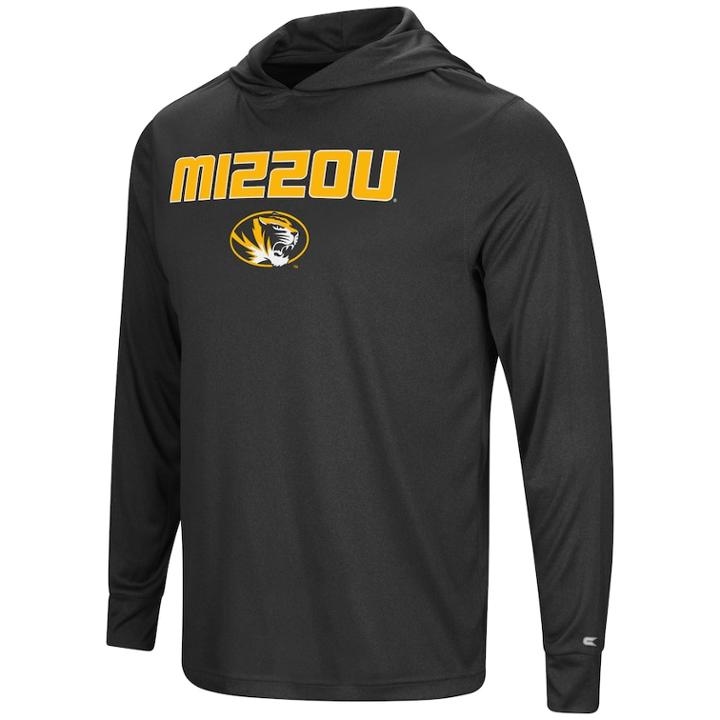 Men's Campus Heritage Missouri Tigers Hooded Tee, Size: Large, Oxford