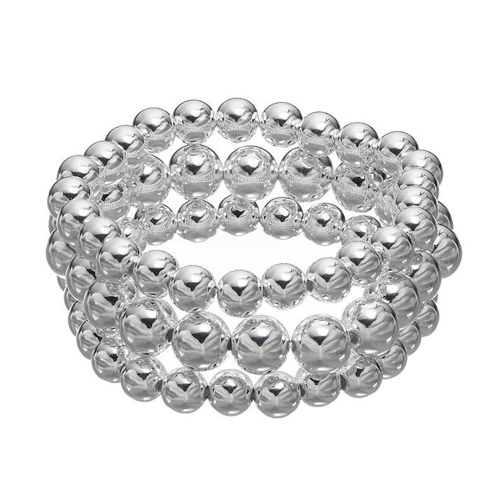 Apt. 9&reg; Beaded Stretch Bracelet Set, Women's, Multicolor