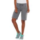 Women's Tek Gear&reg; Core Lifestyle Bermuda Shorts, Size: Small, Med Grey