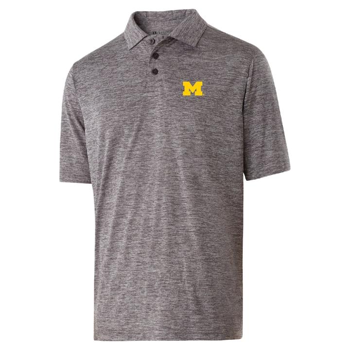 Men's Michigan Wolverines Electrify Performance Polo, Size: Xxl, Gray