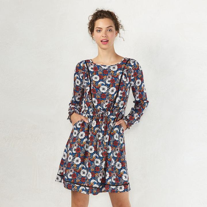 Women's Lc Lauren Conrad Swiss Dot Shift Dress, Size: Medium, Oxford