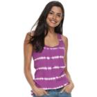 Women's Sonoma Goods For Life&trade; Essential Ribbed Tank, Size: Large, Med Purple