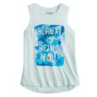 Girls 7-16 & Plus Size Mudd&reg; High-low Swing Tank Top, Size: 16, Light Blue