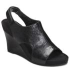 A2 By Aerosoles Chloud Plush Women's Slingback Wedges, Size: Medium (8), Black