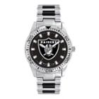 Men's Game Time Oakland Raiders Heavy Hitter Watch, Silver