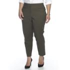 Plus Size Apt. 9&reg; Slim Ankle Pants, Women's, Size: 16 W, Green