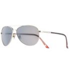 Men's Dockers Polarized Slim Aviator Sunglasses, Silver