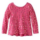 Girls 4-10 Jumping Beans&reg; Print Pieced Long-sleeve Tunic, Size: 8, Dark Pink