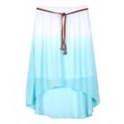 Girls 7-16 Iz Amy Byer Dip-dye Gauze Skirt With Belt, Girl's, Size: Small, Lt Green