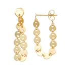 14k Gold Circle Link Chain Wrap Earrings, Women's, Yellow