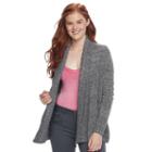 Juniors' Pink Republic Open Front Cardigan, Teens, Size: Small, Grey Other