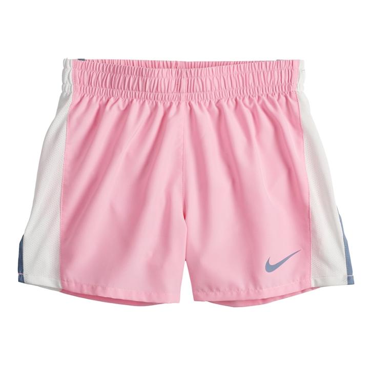 Girls 7-16 Nike Dri-fit Black Running Shorts, Size: Large, Dark Pink