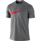 Men's Nike Swoosh Logo Tee, Size: Large, Grey