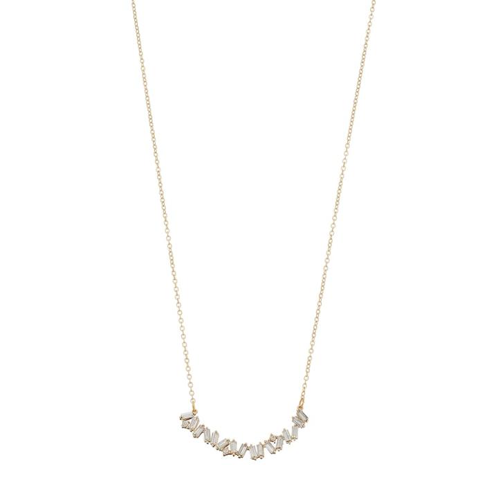 Lc Lauren Conrad Asymmetrical Baguette Curved Bar Necklace, Women's, Gold