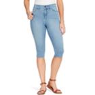 Women's Gloria Vanderbilt Comfort Waist Curvy Fit Skinny Skimmer Capris, Size: 16, Med Blue
