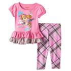 Toddler Girl Paw Patrol This Pups Gotta Fly Ruffle Top & Leggings Set, Size: 2t, Pink