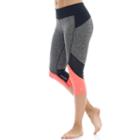 Women's Marika Ava Progressive Space-dye Capri Leggings, Size: Medium, Black