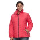 Plus Size Columbia Oyanta Trail Thermal Coil&reg; Puffer Jacket, Women's, Size: 1xl, Light Red