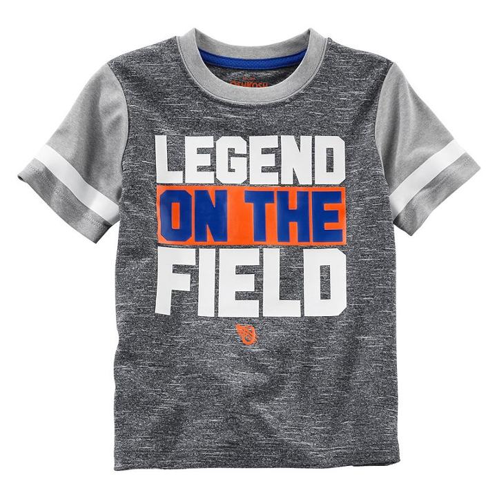 Boys 4-8 Oshkosh B'gosh&reg; Legend On The Field Graphic Tee, Boy's, Size: 8, Black