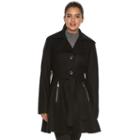 Women's Apt. 9&reg; Peplum Wool Blend Jacket, Size: Large, Black