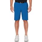 Men's Grand Slam Regular-fit Mini-grid Stretch Performance Golf Shorts, Size: 36, Brt Blue