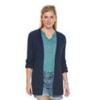 Women's Sonoma Goods For Life&trade; Long Cardigan, Size: Medium, Dark Blue