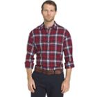 Men's Izod Saltwater Regular-fit Plaid Performance Button-down Shirt, Size: Xl, Brt Red