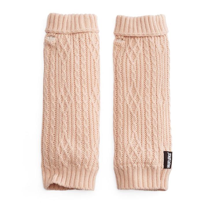 Women's Muk Luks Plush Cable-knit Arm Warmers, Pink Other