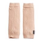 Women's Muk Luks Plush Cable-knit Arm Warmers, Pink Other