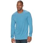 Big & Tall Sonoma Goods For Life&trade; Flexwear Slim-fit Stretch Crewneck Tee, Men's, Size: Xl Tall, Med Blue
